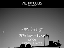 Tablet Screenshot of airbaggedtrailers.com